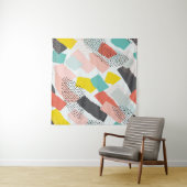 Memphis-penseelstreken:  patroon. wandkleed (In Situ (horizontaal))