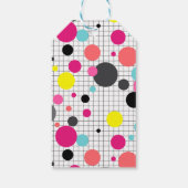 Memphis polka dots cadeaulabel (Achterkant)