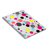 Memphis polka dots notitieboek (Rechterzijde)