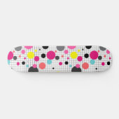Memphis polka dots persoonlijk skateboard (Horizontaal)