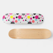 Memphis polka dots persoonlijk skateboard (Horizontaal)