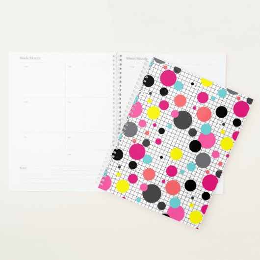 Memphis polka dots planner (Display)