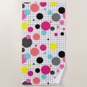 Memphis polka dots strandlaken (Voorkant)