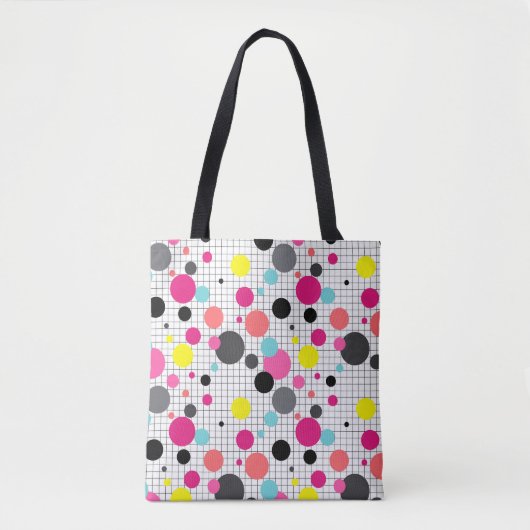 Memphis polka dots tote bag (Voorkant)
