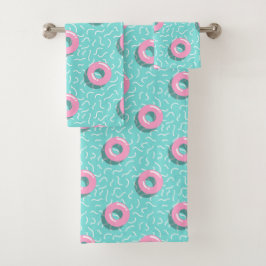 Memphis Polka Hoops Bad Handdoek