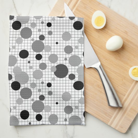 Memphis polka stipt sokken theedoek (Quarter Fold)