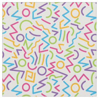 Memphis Retro kleurrijke Abstracte stijl Stof
