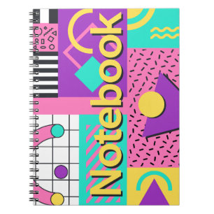Memphis Retro Notitieboek Omslag