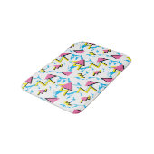 Memphis Retro Pattern Bathroom Mat (Gekanteld)
