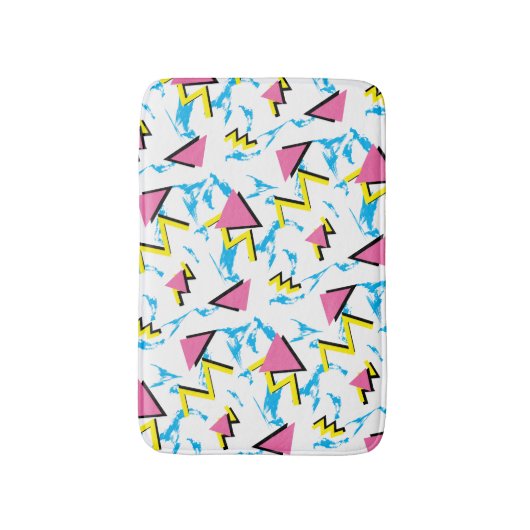 Memphis Retro Pattern Bathroom Mat (Voorkant Verticaal)