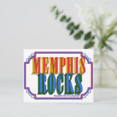 Memphis Rocks Briefkaart (Staand voorkant)