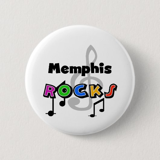 Memphis Rocks Ronde Button 5,7 Cm (Voorkant)