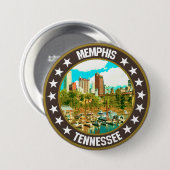 Memphis Ronde Button 7,6 Cm (Voorkant /achterkant)