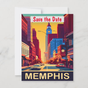 Memphis Save the Date,  Briefkaart