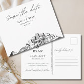 Memphis Save the Date Briefkaart Elegante bruiloft