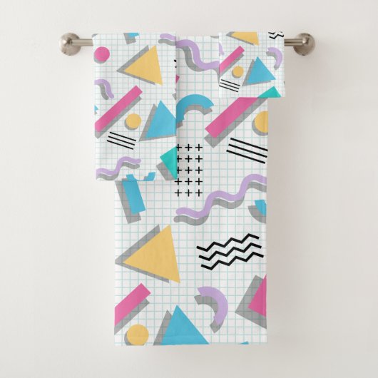 Memphis Shapes Bad Handdoek (Insitu)