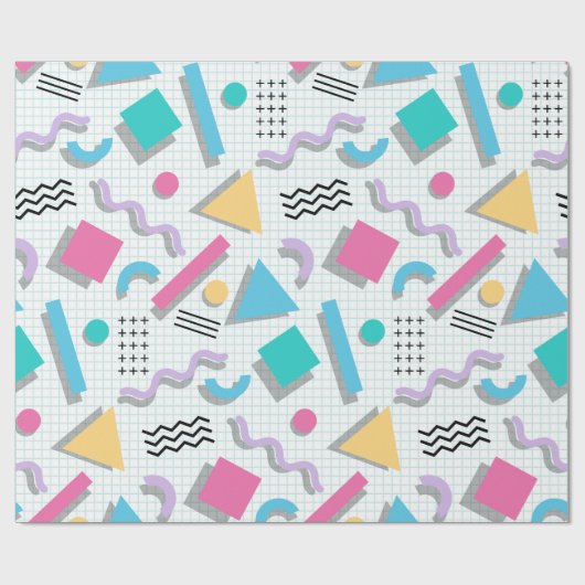 Memphis Shapes Cadeaupapier (Vlak)