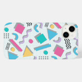 Memphis Shapes Case-Mate iPhone Case (Achterkant (horizontaal))