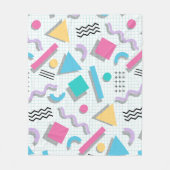Memphis Shapes Fleece Deken (Voorkant)