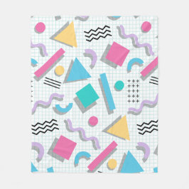 Memphis Shapes Fleece Deken