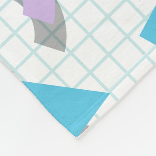 Memphis Shapes Fleece Deken (Hoek)