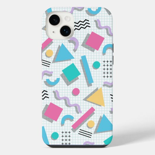 Memphis Shapes iPhone Hoesje (Achterkant)