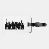 Memphis Skyline Bagagelabel (Achterkant horizontaal)