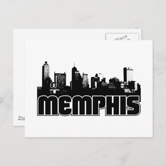 Memphis Skyline Briefkaart (Voorkant / Achterkant)