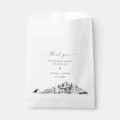 Memphis Skyline bruiloft dank u gunsttassen Bedankzakje (Voorkant)