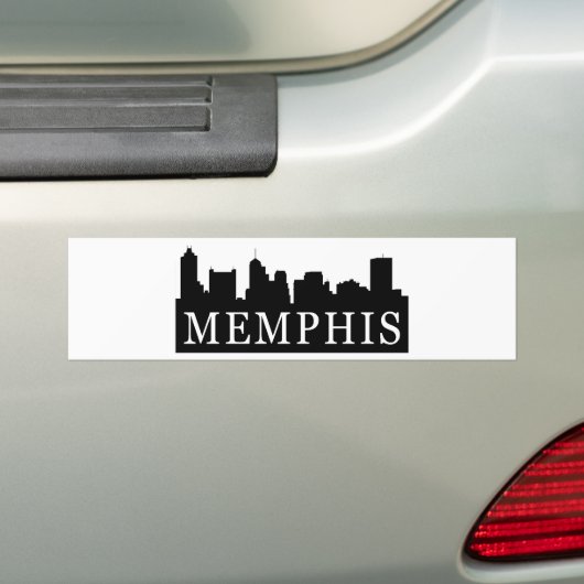 Memphis Skyline Bumpersticker (Op auto)