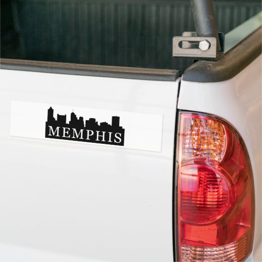 Memphis Skyline Bumpersticker (Op Truck)