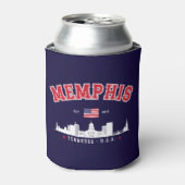 Memphis Skyline city – Est. 1819  Blikjeskoeler (Blikje Voorkant)