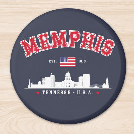 Memphis Skyline – Est. 1819 Southern Pride" Magneet