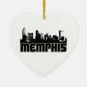Memphis Skyline Keramisch Ornament (Voorkant)