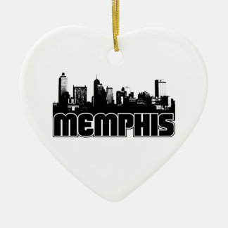 Memphis Skyline Keramisch Ornament
