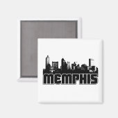 Memphis Skyline Magneet (Voorkant / Achterkant)