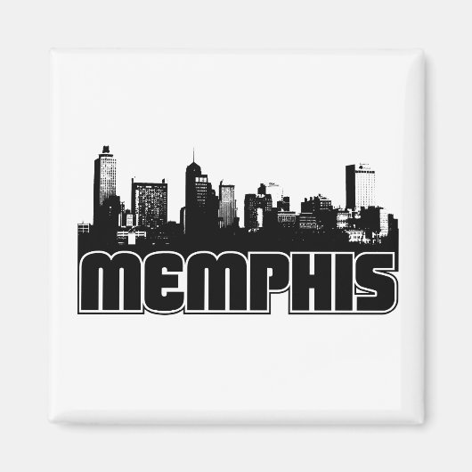 Memphis Skyline Magneet (Voorkant)