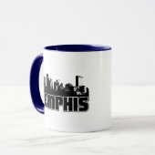 Memphis Skyline Mok (Voorkant links)