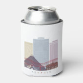 Memphis skyline poster blikjeskoeler (Blikje Voorkant)