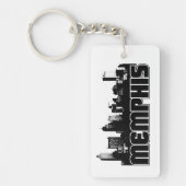 Memphis Skyline Sleutelhanger (Voorkant)