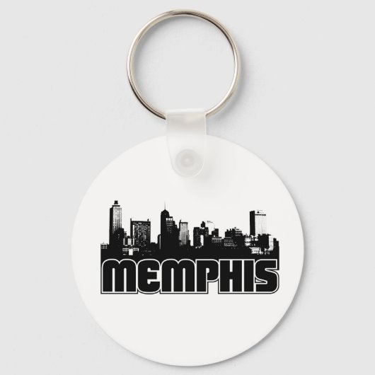 Memphis Skyline Sleutelhanger (Voorkant)