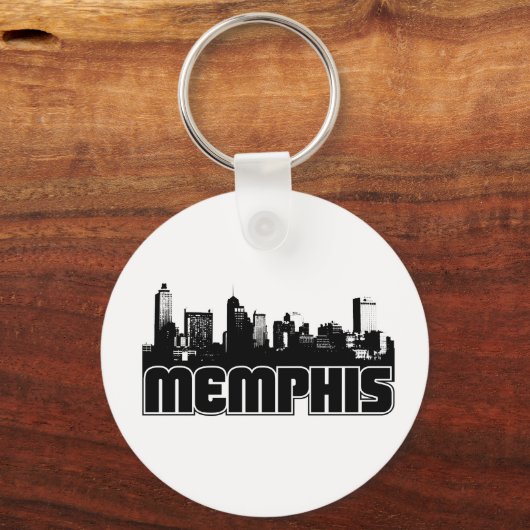 Memphis Skyline Sleutelhanger (Voorkant)