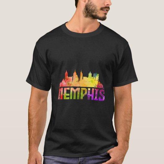 Memphis Skyline Tennessee T-shirt (Voorkant)