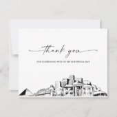 Memphis Skyline trouwfoto dank u kaart (Voorkant)