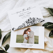 Memphis Skyline Wedding Save the Date Kaart