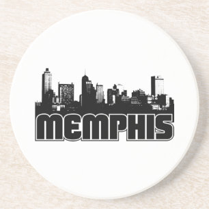 Memphis Skyline Zandsteen Onderzetter