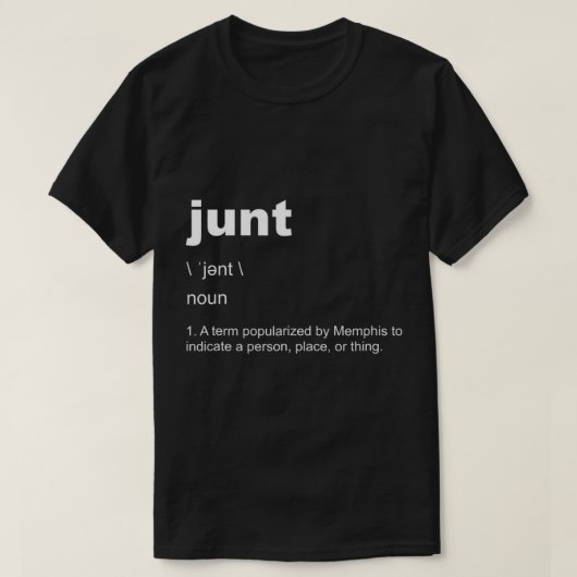 Memphis Slang 901 Junt Definition Funny Mode Gr T-shirt (Design voorkant)
