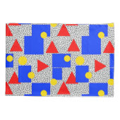 Memphis stijl geometrisch vet primaire kleur abstr kussensloop (Achterkant)