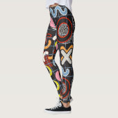 Memphis Stijl Pop kunst Geometrisch abstract No1 Leggings (Links)