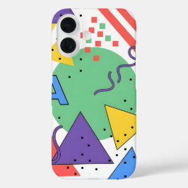 Memphis stijl telefoonhoes Dopamine decor vette ge iPhone 16 Hoesje